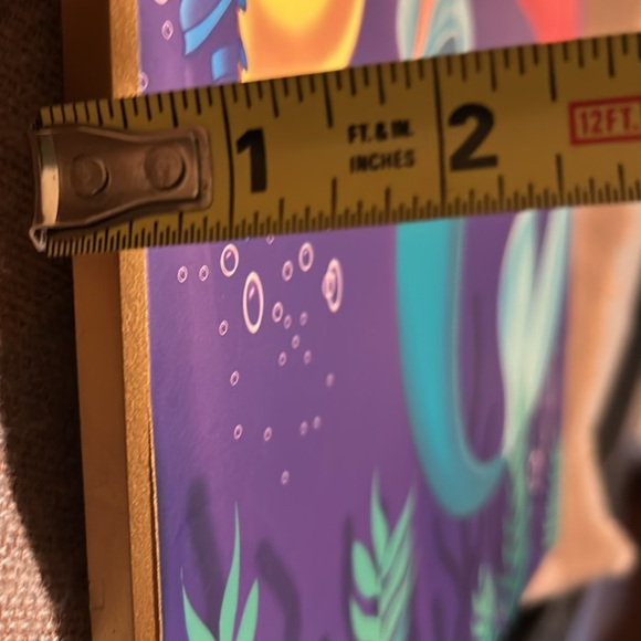 Disney’s The Little Mermaid w Sebastian & Flounder 17x11 mounted wall hanging - Picture 11 of 13